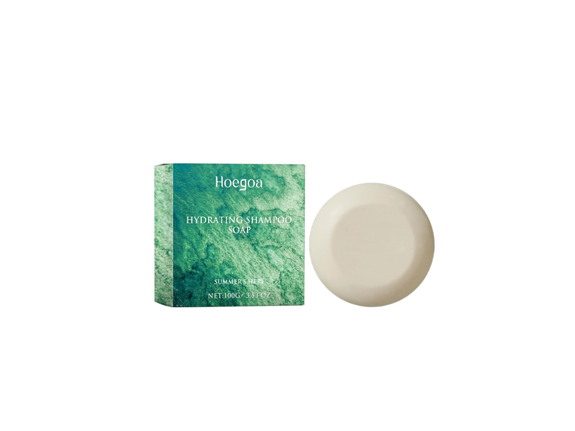 Jabón champú hidratante con fórmula nutritiva de leche y aceite de coco para un cabello suave y brillante, 100 g