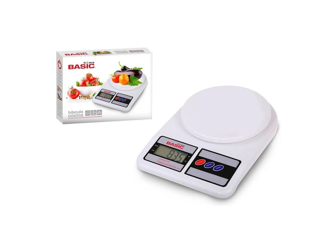 Báscula de cocina digital LCD 7 kg 23 x 16 x 3,6 cm Stelasplen