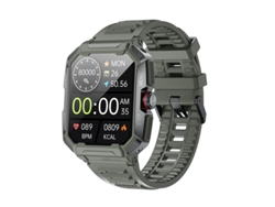 Smartwatch YIZHOOD AK47 1.85 inch Llamada Bluetooth IP68 Impermeable Monitor de Salud 100+ Modos Deportivos 400mAh (Android e IOS - Verde)