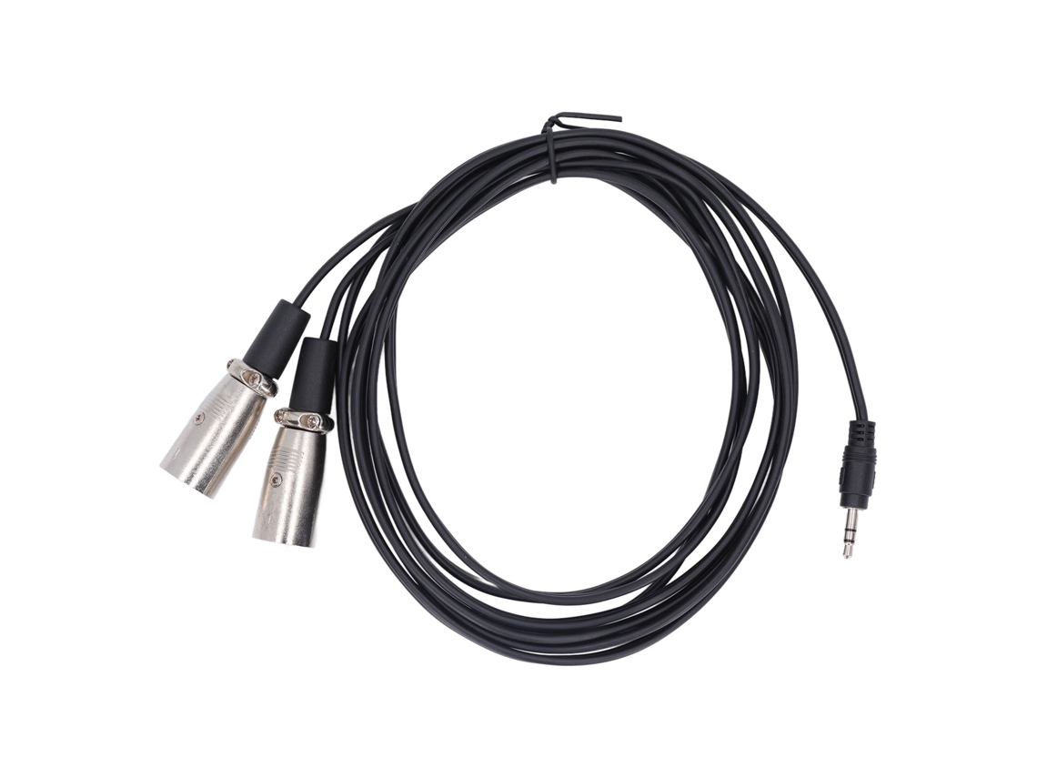 2026-cable 3.5mm Macho A Doble Xlr Macho Trs Stereo Splitter Adaptador Para Micrófono