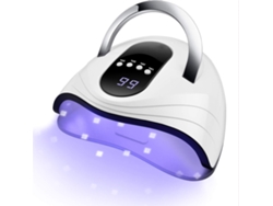 Lámpara De Uñas Led De 120 W, Secado Rápido Para Esmalte De Gel, Con 4 Temporizadores, Mango Portátil, Amplio Espacio, Sensor Automático (bl