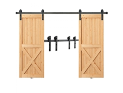Juego de herrajes y rieles para puerta corrediza de madera de 244 cm Tekmaquinas