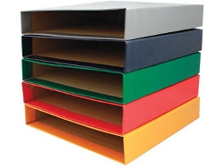 Caja para Carpetas de Archivo SMART OFFICE Micro Rojo (31 x 29 cm)