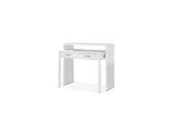 Mesa de escritorio extensible Bureau Blanco Artik (Blanco Mate) 98,5 x 87,5 x 36–66 cm