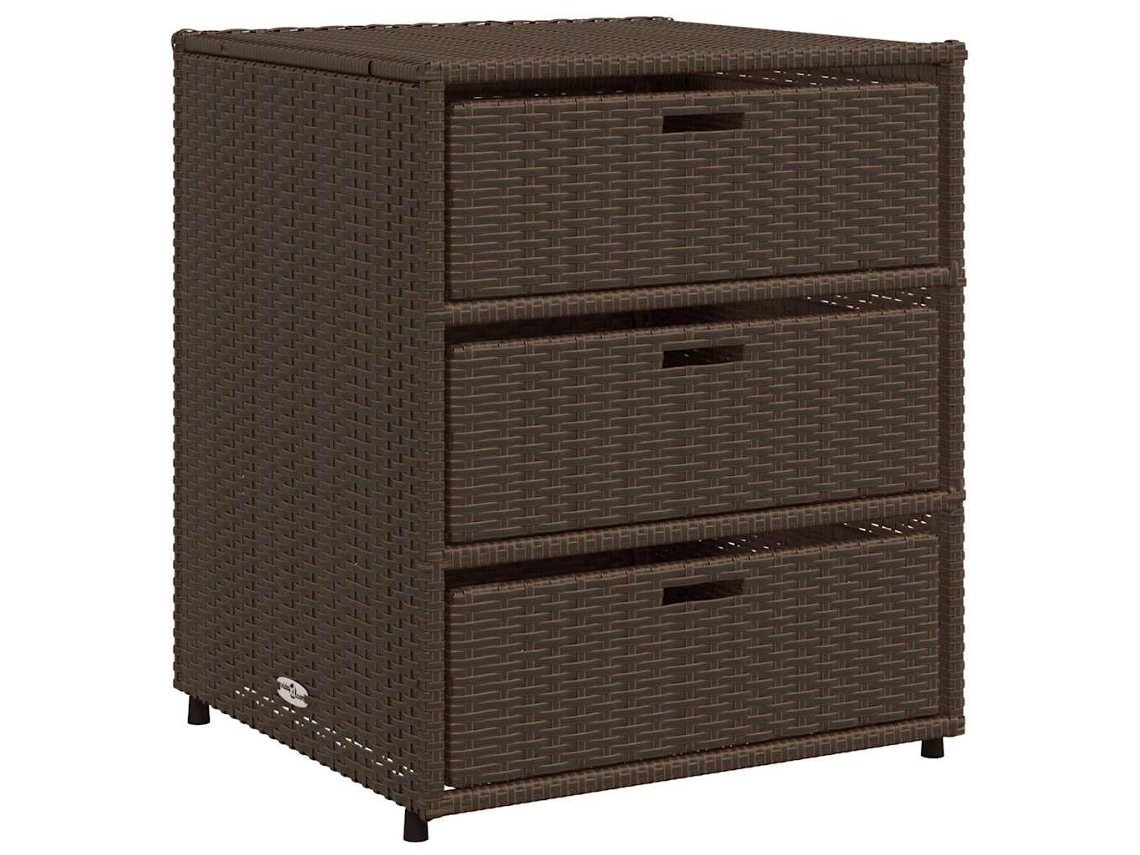 Mueble de jardín 55x59x69 cm Pata de mimbre Marrón MAISON EXCLUSIVE