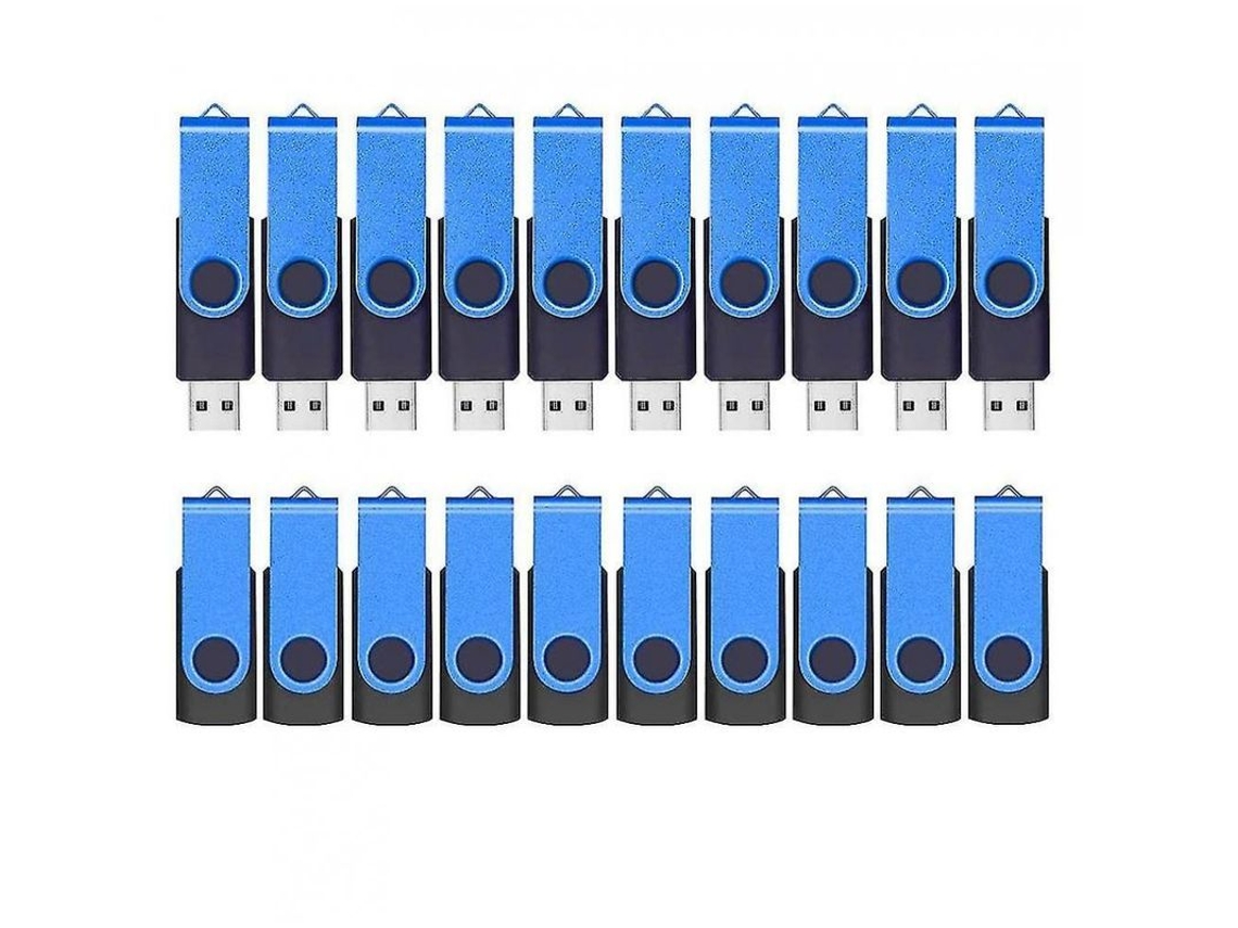 20 Unidades Flash Usb 2.0 De 2 Gb Bok, Almacenamiento Portátil Multicolor, 20 Unidades, Nuevas Y De Alta Calidad.