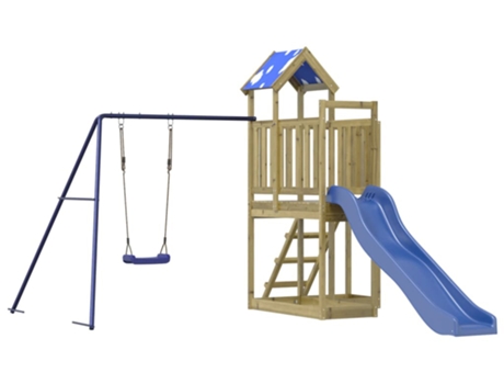 Parque Infantil De Exterior VIDAXL Marrón Madera