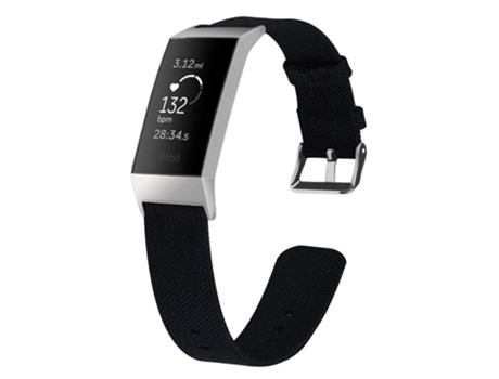 Correa INF Wbf-fc318 canvas-black(l) Fitbit by Google Charge 3/4 (Lona - Negro - L)