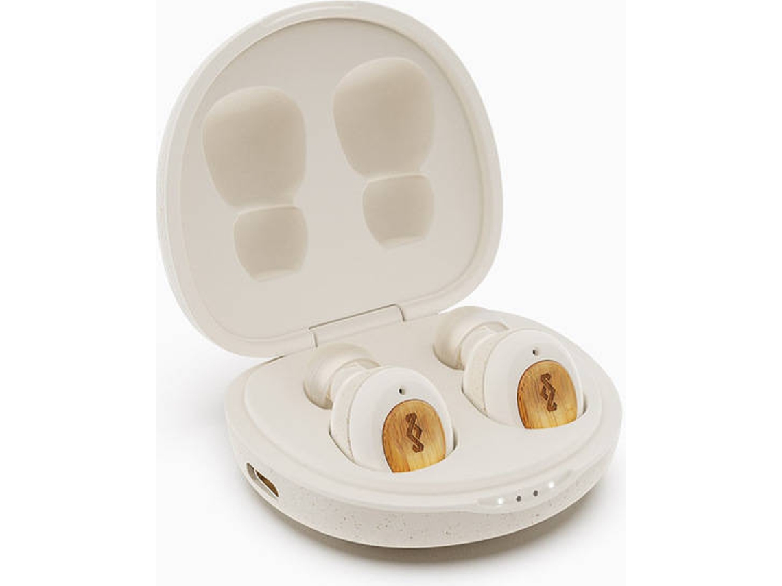 Auriculares Bluetooth True Wireless HOUSE MARLEY EM-JE131-C (In Ear - Micrófono - Blanco)
