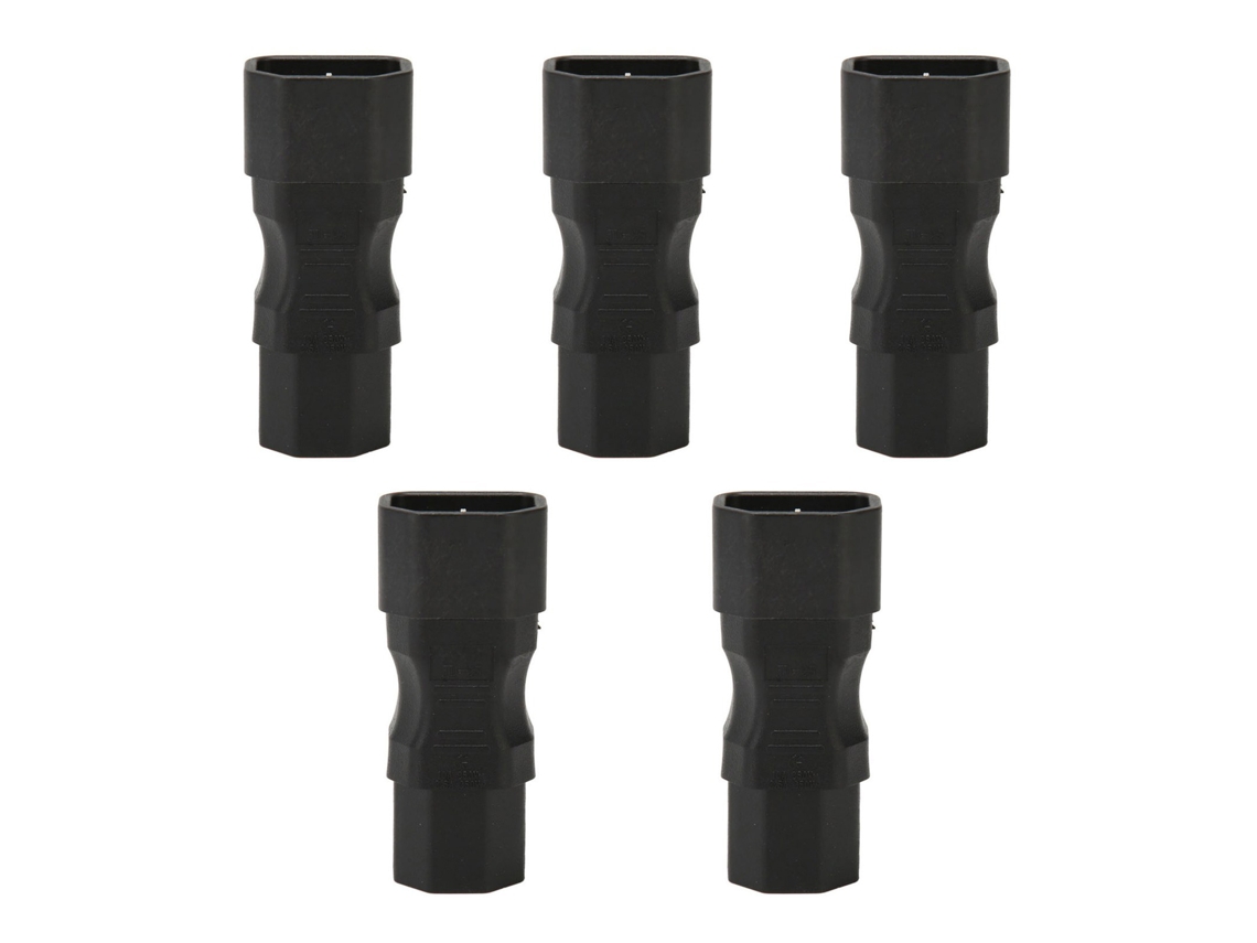 5pcs Adaptador De Plugue Iec320 C14 Para C15 10a 250v Pvc Para Pdu Laptop Ups