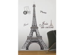 Pegatina Torre Eiffel Reposicionable Gigante 142X83Cm 45 7Cm X 101 6Cm y 22 9Cm X 101 6Cm ROOMMATES