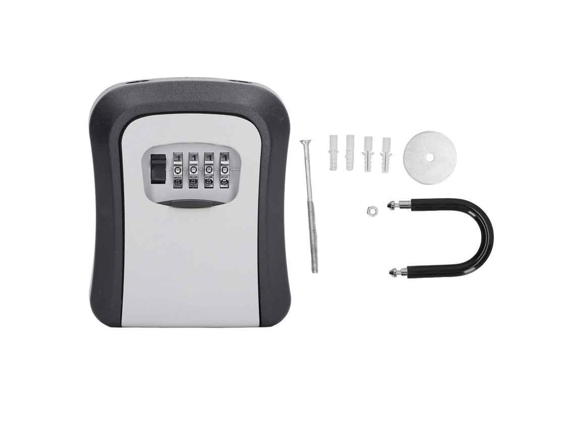 Caja De Seguridad Para Llaves Con Cerradura De Combinación Reajustable De 4 Dígitos Para Un Almacenamiento Seguro Y De Amplia Aplicación.