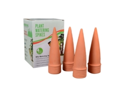 Juego de regaderas de cono de cerámica, 4 piezas, para jardín.