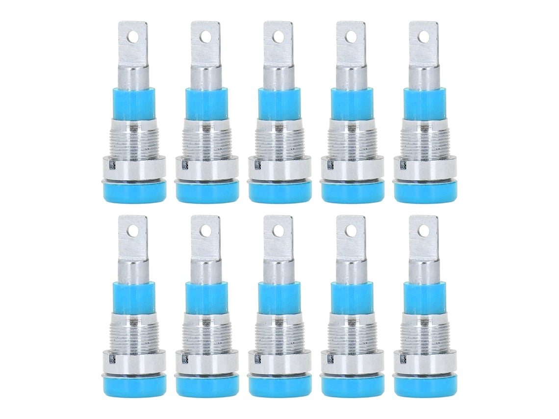 10pcs Tomada Banana 4mm com Revestimento de Níquel, ABS | S/MARCA