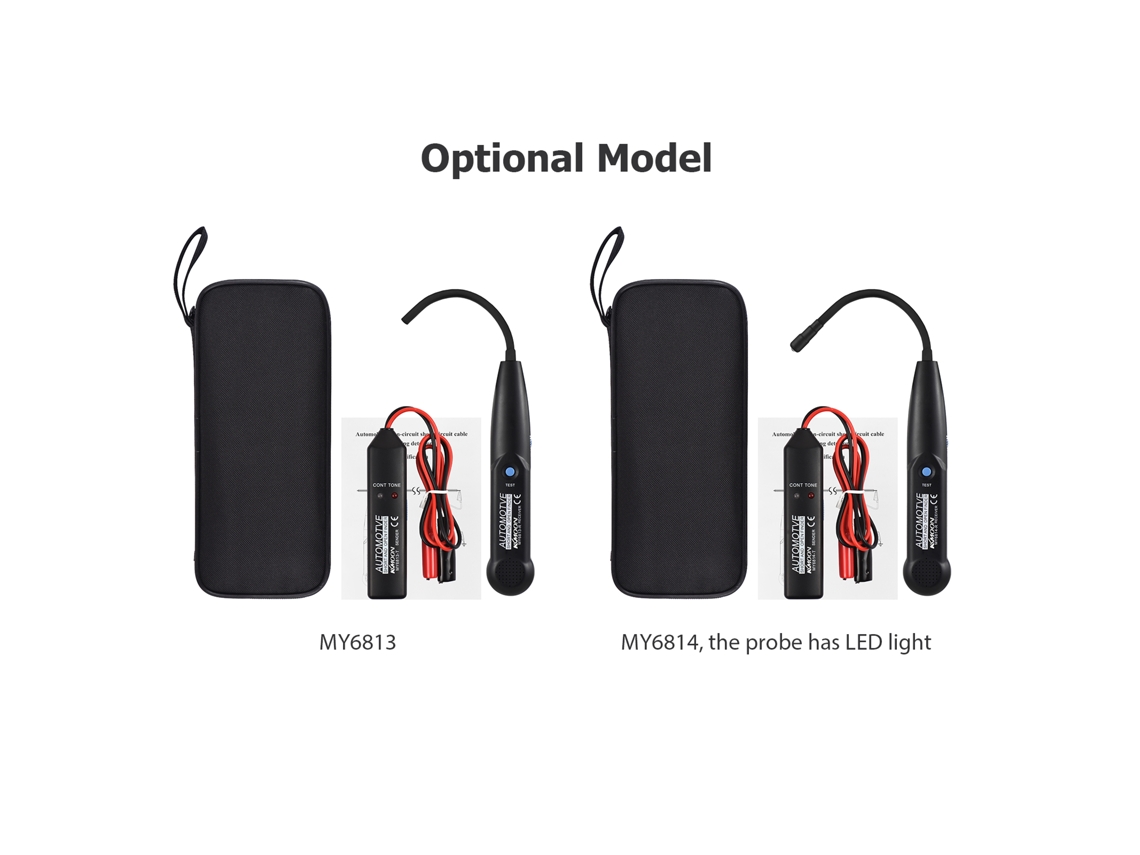 Kit De Herramientas Kkmoon My6814 Para Localizar Cables De Automóviles Con Generador De Tonos Y Sonda Led.