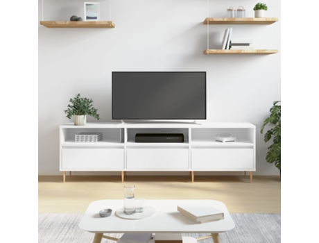 Mueble De Tv VIDAXL Blanco Madera contrachapada (150x30x44,5 cm )