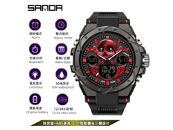 Reloj deportivo luminoso MDUG, resistente al agua, estilo Harajuku (azul royal para hombre)