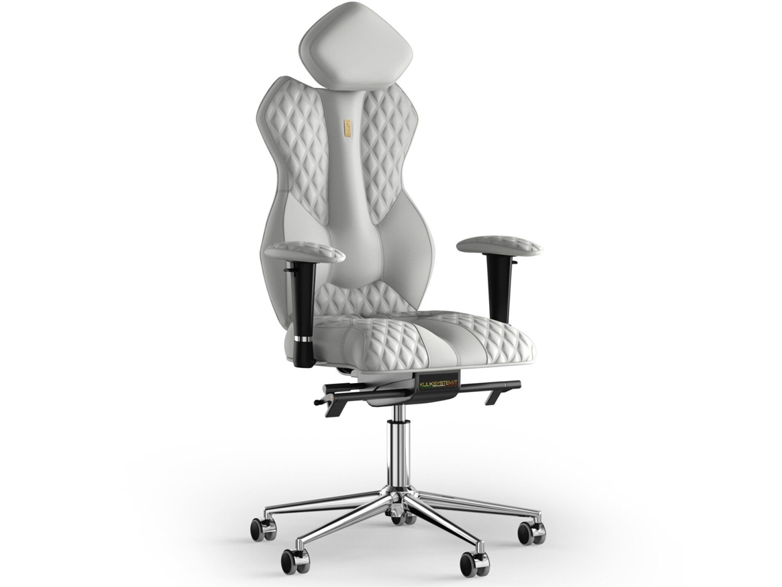 Silla de Oficina KULIK Royal Stitching PU Cuero (Branco -130x50x50cm)