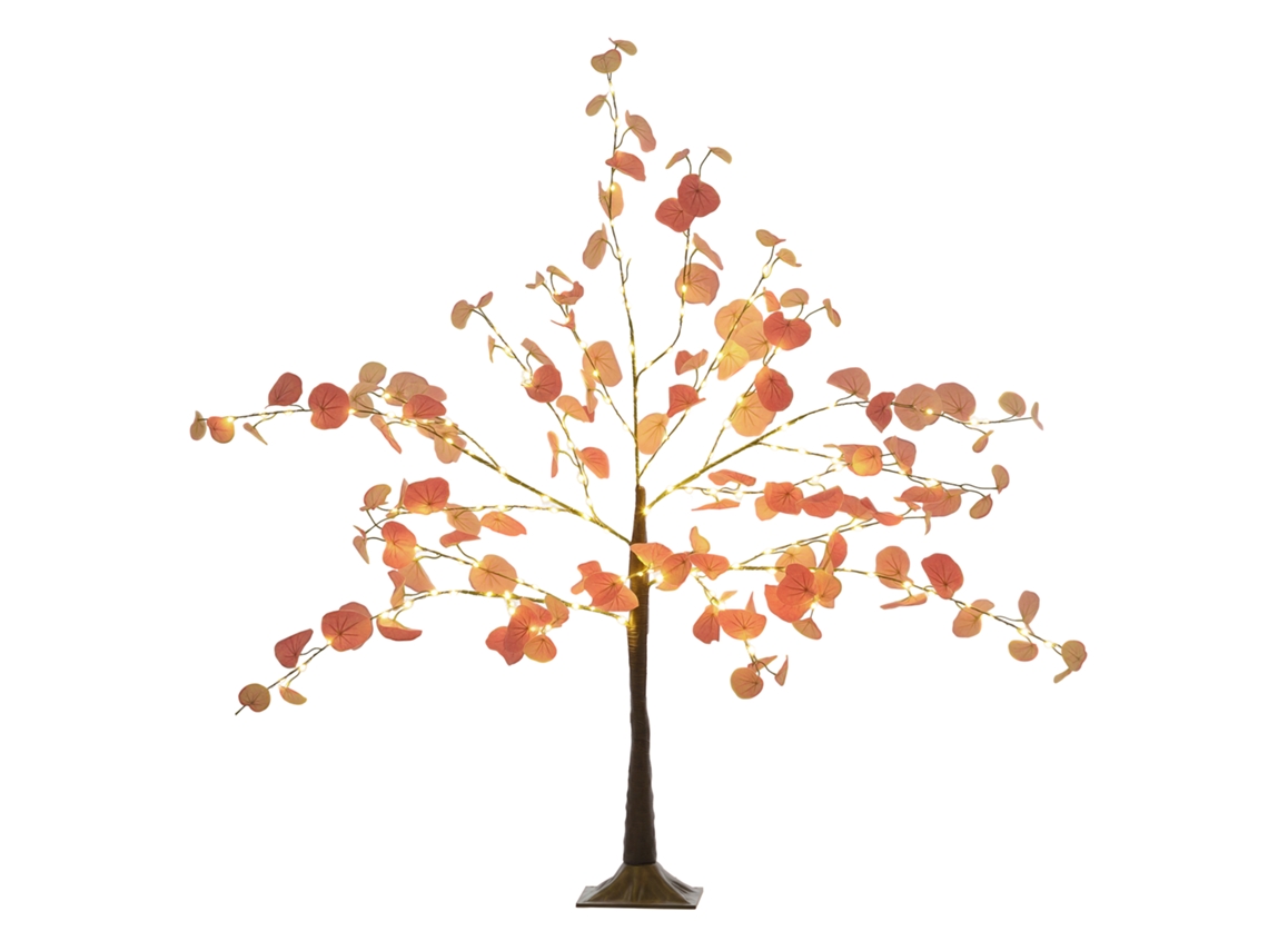 Lámpara Para Árbol De Navidad, 120 Cm, 175 Led, Base Naranja (interior Y Exterior).