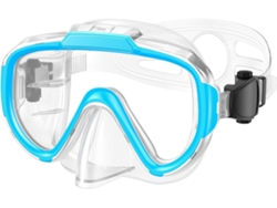 MEOIRUERY Gafas de Natación para Adultos y Niños, Antiniebla con Cubierta Nasal, Máscara de Buceo Transparente sin Fugas con Visión Amplia 180°