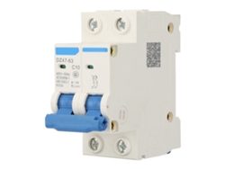 Disyuntor Mini 2p Dz47-63 10a 400vac Interruptor De Circuito Cortador