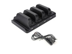 Estación De Carga Usb Multislot De 4 Ranuras Con Base Organizadora Para Alimentación De Teléfonos Móviles