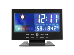 Reloj Digital, Termómetro, Humedad, Pronóstico Del Tiempo, Alarma, Nivel De Confort, Calendario