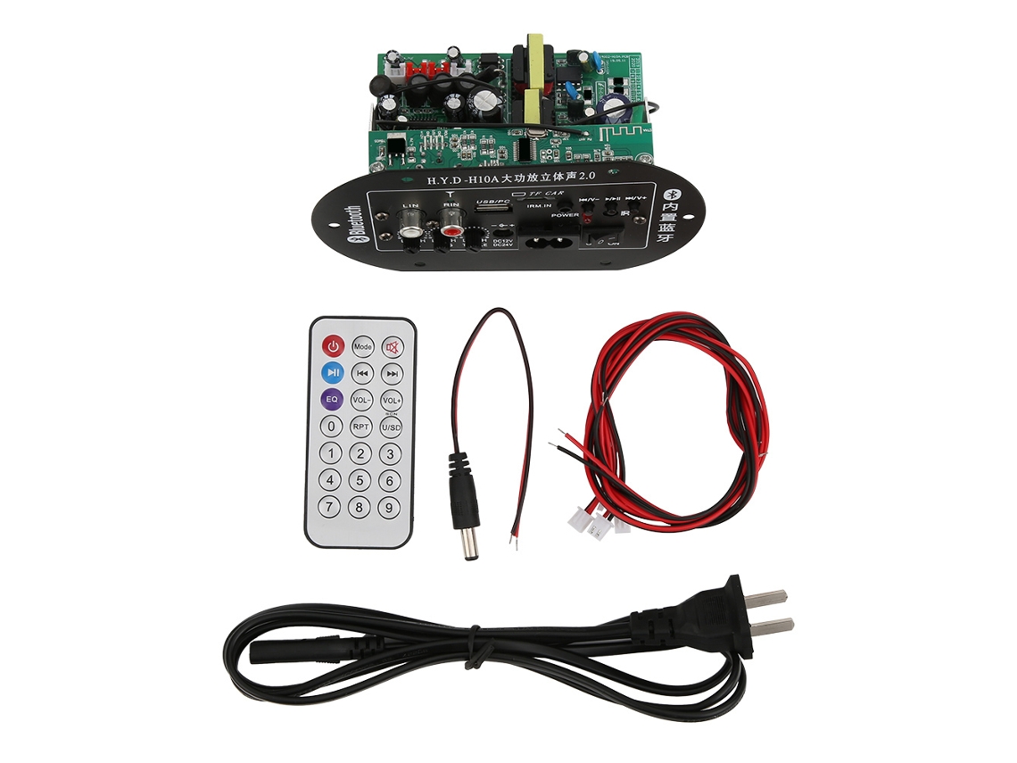 Módulo Amplificador De Audio Para Coche, Estéreo, Bluetooth, 30-150 W, 2 Canales, Placa Hd, Fácil Instalación.