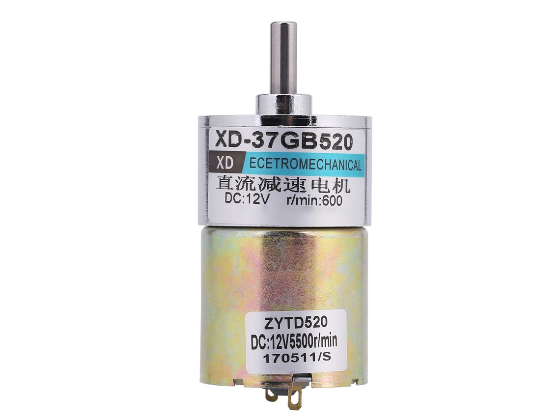 Motor De Engrenagem De Escova Dc12v 10w 30rpm Cw/ccw Xd-37gb520