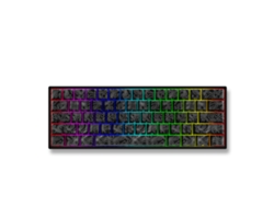 Teclado Mecánico Gaming Cableado Con 61 Teclas Hot-swap Y Luces Led Ajustables Para Pc/portátil