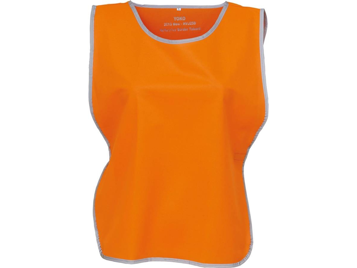 Chaleco YOKO con borde reflectante Naranja (S-M)