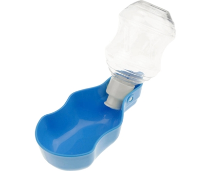 Bebedero Portátil para Perros PRIMEMATIK (Azul - 8x17x8cm - 250ml - Plástico)