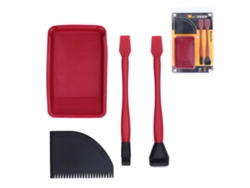Kit Completo De Cola De Silicona Com Pincéis, Bandeja E Espalhador Para Madeira E Escola