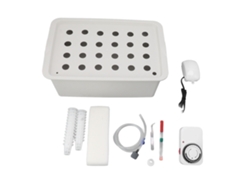 Caja De Cultivo Hidropónico De 24 Orificios Con Temporizador Y Bomba De Oxígeno, 220 V, Enchufe Europeo.