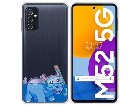 Carcasa Samsung Galaxy M52 5G TUMUNDOSMARTPHONE Dibujos Transparente Multicolor