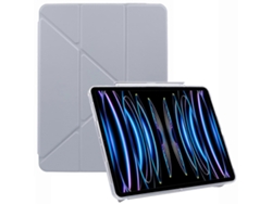Mutural - Funda de piel con soporte para iPad Air 13 (2024) Pro 12.9 (2022) (2021) (2020) (2018) - Gris Hengrongshen (2025)