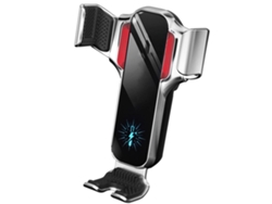 Cargador Inalámbrico Para Coche, Soporte De Teléfono Con Sujeción Automática, Cargador Rápido, Soporte Giratorio Para Teléfono (negro)