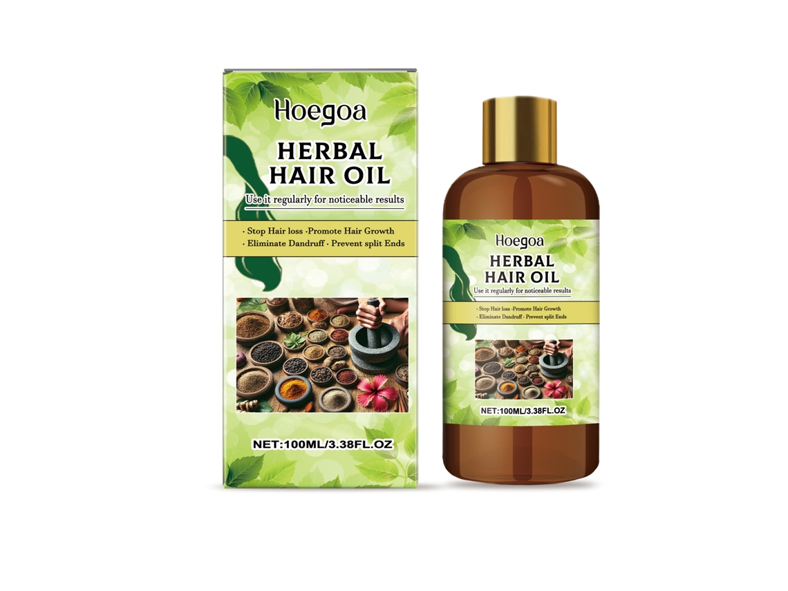 Tratamiento nutritivo intensivo con aceite capilar a base de hierbas