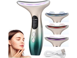 Masajeador facial eléctrico antiarrugas, masajeador visual 4 en 1, antiarrugas con 3 modos, medidor de belleza facial V 45c, dispositivo facial para Yizhood