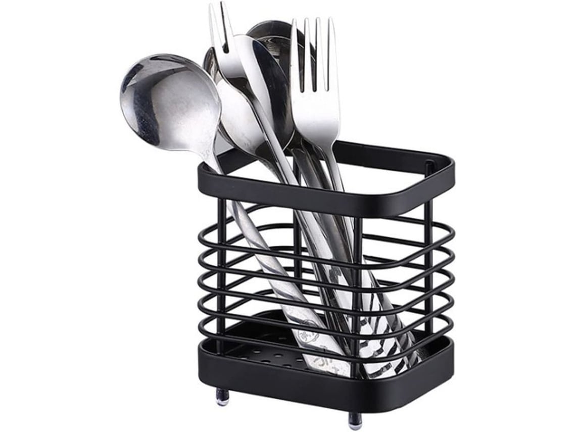 Soporte Para Esponjas De Fregadero De Cocina, Organizador De Acero Inoxidable Para Esponjas, Cepillos Y Jabón Para Platos (negro)