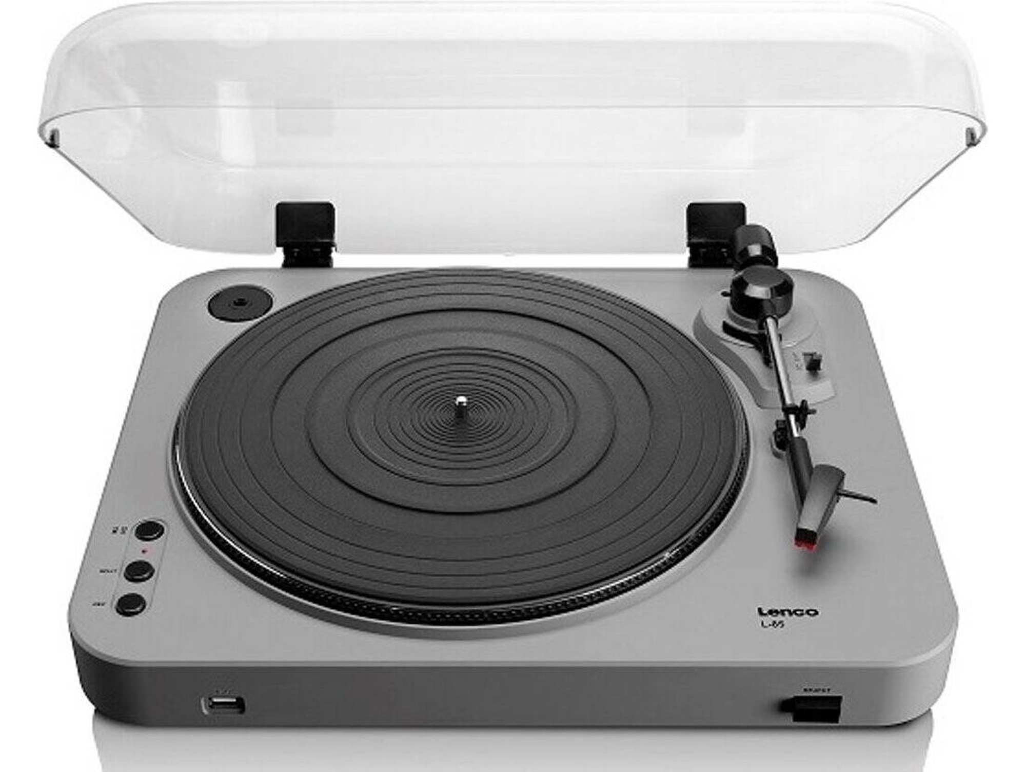 Tocadiscos USB LENCO L-85 (Semi-Automático - Correa - Velocidad: 33 1/3 - 45)