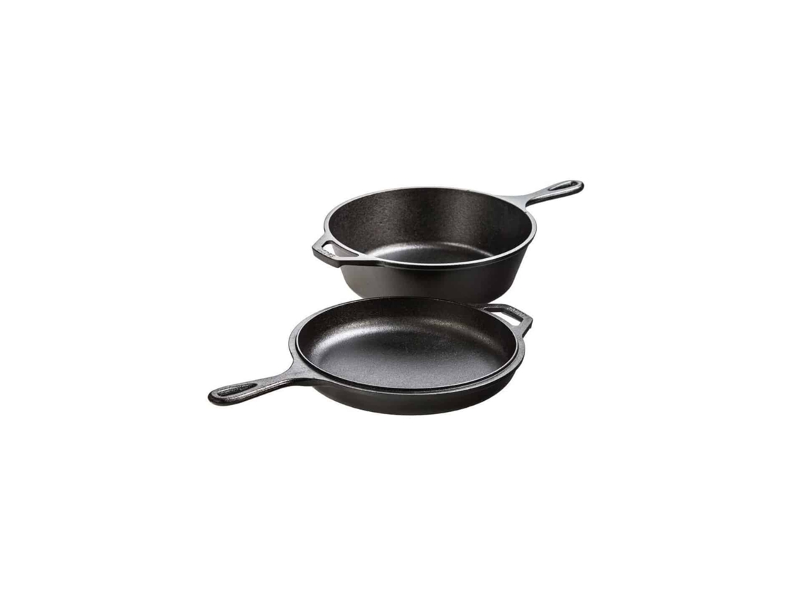 Set Combo Cooker Ferro Fundido Da Lodge Cores Preto