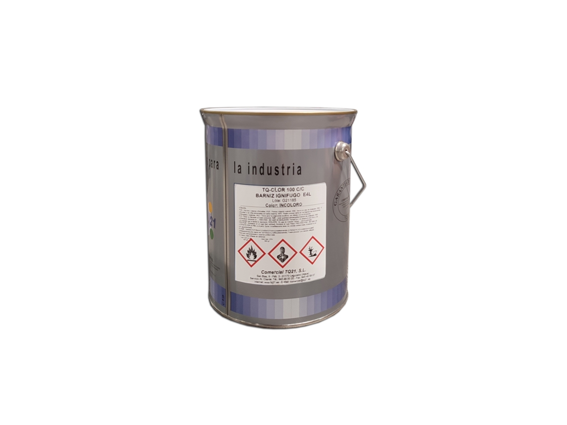 Barniz ignífugo incoloro Tq Clor 100 C/c 4 Lt Tq21