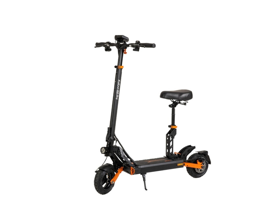 Patinete eléctrico Kukirin G2 Pro, neumáticos de 9 pulgadas, motor de 600 W, batería de 48 V y 15,6 Ah, velocidad máxima de 45 km/h, autonomía máxima de 58 km.