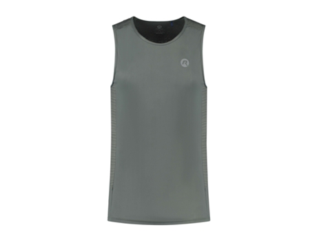 Camiseta sin Mangas de Hombre para Running ROGELLI Core Poliéster Gris (2XL)