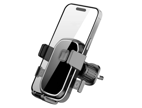 Soporte para teléfono móvil para coche adecuado para teléfonos móviles de 4 a 7 pulgadas (negro) CHRONUS