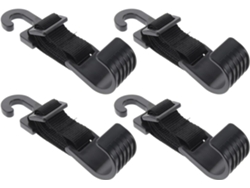 Juego De 4 Ganchos De Plástico Ajustables Para Coche, Soporte Para El Asiento Trasero, Colgadores Para Reposacabezas.
