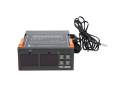 Controlador De Termostato Digital Stc-3008 Com Duas Sondas Ntc E Display Duplo (dc12v)
