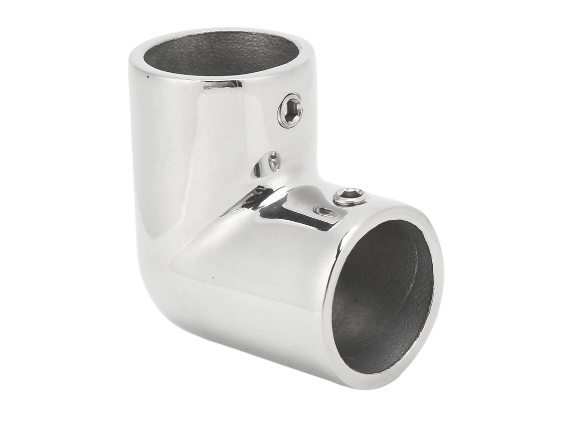Urbannova-pasamanos Para Barco De 2 Vías, Ángulo Recto, Acero Inoxidable, Construcción Robusta, Pulido Fino, Conector De Tubería De Codo De 90 Grados De 25 Mm
