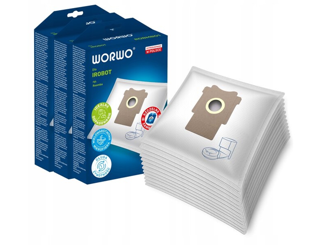 12 bolsas Worwo para Irobot Roomba Clean Base I3 I4 I5 I7 J7 S9vayotoy